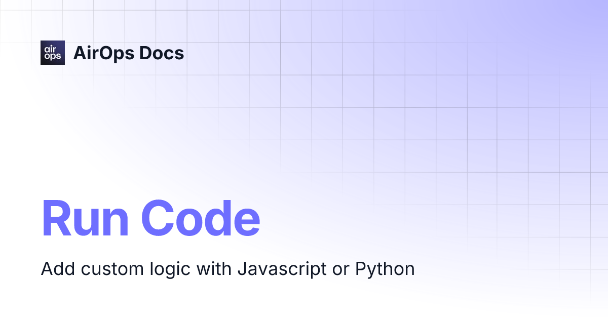 Run Code | Documentation