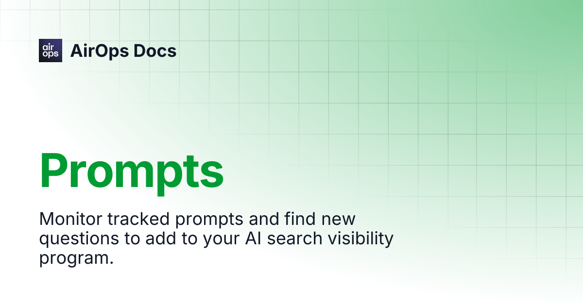 Prompts | AirOps Docs